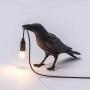 Crow Table lamp,Bird Wall Lamp Light LED Table Lamps Bedroom Resin Crow Desk Lamp Bedside Light for Living Room Bedroom Office College Dorm-Black