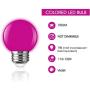 Briignite G14 LED Purple Globe Light Bulb 1W 110-240V E26 Base 10W Equivalent Small Night Light Violet Decorative Bulbs for Bedroom, String Lights, Window Candle, Table Lamp, Kitchen, Halloween 4 Pack