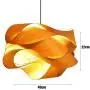 Mopoq Southeast Asia Veneer Lamp Nordic Minimalist Wooden Ceiling Pendant Lamp for Living Room Bedroom Study Restaurant Bar Creative Wood Chandelier