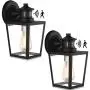 Motion Sensor Wall Light Fixture,10.5 Security Infrared Induction Lamp Glass Black Outdoor Wall Lights Dusk to Dawn, Untrammelife E26 IP65 Wall Lantern Sconce Lighting for Patio Porch (Set of 2) Motion Sensor Wall Light Fixture,10.5 Security Infrared Induction Lamp Glass Black Outdoor Wall Lights Dusk to Dawn, Untrammelife E26 IP65 Wall Lantern Sconce Lighting for Patio Porch (Set of 2)