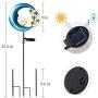 Solar Powered Garden Lights -  Outdoor Decorative Moon Light - Metal Waterproof Solar Garden Light for Pathway, Lawn, Patio, Yard