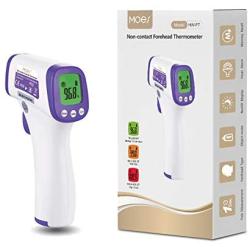 Forehead Thermometer,Non-Contact Infrared Forehead °F/°C Digital Thermometer Fever Alarm and Memory Function for Anyone with Accurate LCD Display （Battery not Include）