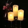 Antizer Flameless Candles 4'' 5'' 6'' Set of 3 Ivory Dripless Real Wax Pillars Include Realistic Dancing LED Flames and 10-Key Remote Control with 24-Hour Timer Function 400+ Hours by 2 AA Batteries