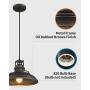 FEMILA Barn Pendant Light, Farmhouse Vintage Hanging Light Fixture Adjustable Height, Oil Rubbed Bronze Finish, 4FY15-MP ORB