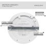 LED Motion Sensor Panel Ceiling Light Fixture with Dusk to Dawn Sensor and PIR Motion Detector, Dual Mode Switchable, Security Light, Ultrathin Surface Mounted, Integrative Driver