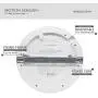 LED Motion Sensor Panel Ceiling Light Fixture with Dusk to Dawn Sensor and PIR Motion Detector, Dual Mode Switchable, Security Light, Ultrathin Surface Mounted, Integrative Driver