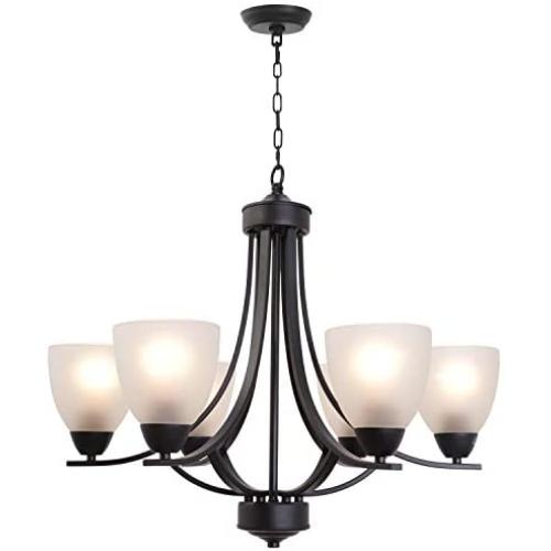 VINLUZ Contemporary Chandeliers 6 Light Black Modern Pendant Light Rustic Vintage Dining Room Lighting Fixtures Hanging, Flush Mount Ceiling Light for Bedroom Living Room Foyer VINLUZ Contemporary Chandeliers 6 Light Black Modern Pendant Light Rustic Vintage Dining Room Lighting Fixtures Hanging, Flush Mount Ceiling Light for Bedroom Living Room Foyer