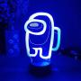 Furnite 3d Illusion Night Light Among Game Table Lamp Usb Powered 7 Colors Led Lights with Touch Switch for Kids Gifts Bedroom Decoration