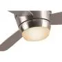 Harbor Breeze Mazon 44-in Brushed Nickel Flush Mount Indoor Ceiling Fan with Light Kit and Remote (3-Blade)