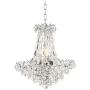 Cascade Chrome Pendant Chandelier 19'' Wide Crystal Waterfall 7-Light Fixture for Dining Room House Foyer Kitchen Island Entryway Bedroom Living Room - Vienna Full Spectrum