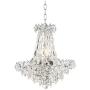 Cascade Chrome Pendant Chandelier 19'' Wide Crystal Waterfall 7-Light Fixture for Dining Room House Foyer Kitchen Island Entryway Bedroom Living Room - Vienna Full Spectrum