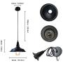 2 Pack Black Rustic Hanging Pendant Light Industrial Barn Ceiling Light Fixtures Kitchen Farmhouse Dining Room Warehouse Lighting