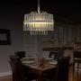 Q&S Modern Crystal Chandelier, Luxury Glass Chandeliers,4 Lights,17 inch,Oak White Metal Pendant Lighting Fixture for Dining Room, Kitchen Island, Living Room. Q&S Modern Crystal Chandelier, Luxury Glass Chandeliers,4 Lights,17 inch,Oak White Metal Pendant Lighting Fixture for Dining Room, Kitchen Island, Living Room.