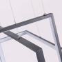 Leniure Black Square Cube LED Light Pendant Lamp Chandelier Lighting Fixture 34'' Wide 16'' Deep 20'' High, Warm White 3000K