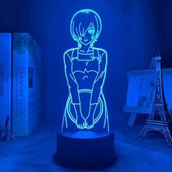 3D Anime lamp Light Tokyo Ghoul Touka & Kirishima Led for Bedroom Decor Nightlight Gift Tokyo Ghoul Touka & Kirishima-16 Color with Remote