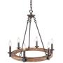 LNC A03300 Farmhouse Chandeliers for Dining Rooms,Vintage Wood Kitchen Lighting