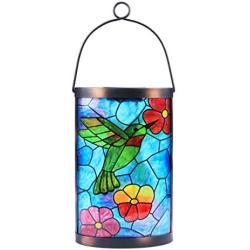 Hanging Solar Lantern Outdoor Decorative Waterproof LED Solar Hummingbird Lights Tabletop Lamp for Outdoor Patio Garden