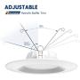 Bbounder Lighting 12 Pack 5/6 Inch LED Recessed Downlight, Baffle Trim, Dimmable, 12.5W=100W, 2700K Soft White, 950 LM, Damp Rated, Simple Retrofit Installation - UL + Energy Star No Flicker