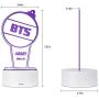 BTS 3D Led Night Light, 16 Colors Changing Lamp with Smart Touch Nightlight & Remote Control Lamp for Children Kids Christmas and Birthday Gifts (Concert Lights)