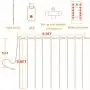 Led Curtain Fairy Lights with Remote 9.8ft x 9.8ft USB Window Curtain String Light 300leds 10 Strings for Bedroom Party Wedding Decoration (Cool White)