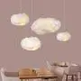 Clouds LED Ceiling Light Chandelier for Kids Room Pendant Light Living Room Dining Room The Mall Decoration Light Fixture -50x26cm(20x10inch)