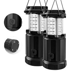 Etekcity Camping Lantern Battery Powered Led lights with AA Batteries, Upgraded Magnetic Base and Brightness Control Flashlights for Power Outage, Backpacking, Hiking, Storms