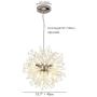 GDLMA Modern Sputnik Chandelier 8-Light Crystal Pendant Lamp for Bedroom,Dining Room,Living Room (Silver)