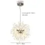 GDLMA Modern Sputnik Chandelier 8-Light Crystal Pendant Lamp for Bedroom,Dining Room,Living Room (Silver)