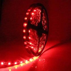 EverBright Red Led Strip Lights, 5M(16.4Ft)5050SMD 300 LED Waterproof Flexible Led Light Strip PCB Black for Car Truck Neon Undercar Lighting Kits House Decoration Stage Led Ribbon Light