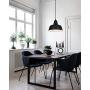 Black Industrial Pendant Lights Vintage Farmhouse Hanging Ceiling Light Fixtures for Kitchen Island Dinning Room Bedroom Living Room Foyer (One Pack)