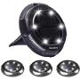 Norubvs Solar Ground Lights Outdoor, 10 LED Solar Disk, Solar Garden Lights Lights for for Pathway Garden Yard Walkway Pool (4-Pack)