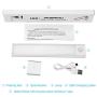 PHENHU LED Motion Sensor Light Indoor,USB Wireless Rechargeable Magnetic Light Stick-on Anywhere,Under Cabinet LED Lighting LED Closet Lights for Wardrobe, Kitchen, Stairs, Bedroom, Corridor(3 Packs)
