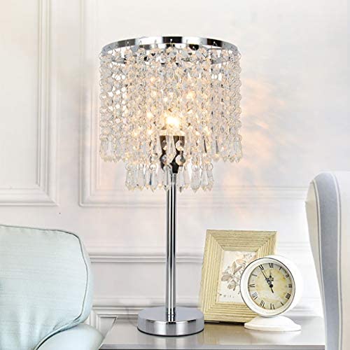 Decorative Crystal Table Lamp Nightstand Desk Lamp with Crystal Shade Elegant Bedside Light for Dining Room Bedroom Living Room Decorative Crystal Table Lamp Nightstand Desk Lamp with Crystal Shade Elegant Bedside Light for Dining Room Bedroom Living Room