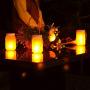 Solar Mason Jar Light with The Flickering Flame Effect(Mason Jar/Hanger Included) 4 Pack,Outdoor Solar Table Light for Patio Yard Garden Party Wedding Christmas,Outdoor Decorative Hanging Light Zkee