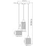 Industrial Pendant Lighting E27 Base Hanging Pendant 3 Lights Rustic Pendant Light Fixture for Kitchen Island Dining Room