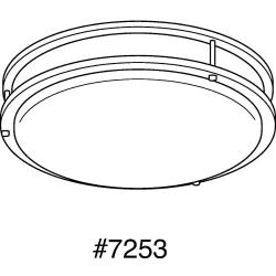 Progress Lighting P7253-0930K9 COMM One-Light LED CTC, Brushed Nickel