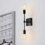 JHLBYL Bathroom Vanity Light 2-Light Wall Sconce Brushed Black Classic Mid Century Wall Lamp Wall Light for Bathroom Modern Dining Room Living Room JHLBYL Bathroom Vanity Light 2-Light Wall Sconce Brushed Black Classic Mid Century Wall Lamp Wall Light for Bathroom Modern Dining Room Living Room
