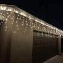 Joiedomi 224 LED Christmas Icicle Lights for Indoor & Outdoor Decorations, Christmas Events, Christmas Eve Night Decor, Christmas Tree, Eaves (Warm White)