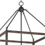 Cayden Bronze Antique Brass Wood Grain Cage Foyer Chandelier 20 1/4'' Wide Rustic Farmhouse 8-Light Fixture for Dining Room House Kitchen Island Entryway Bedroom Living Room - Franklin Iron Works