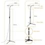 Vorally Floor Lamp for Living Room Bedroom Craft LED Floor Lamps Remote and Touch Control, Dimmable Reading Standing Lamp Adjustable Long Lifespan 1000 Lumen 3 Color Temperature 8W