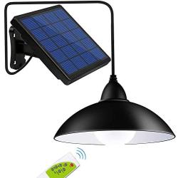 Solar Powered Pendant Lights, Awanber 12 LED (Equivalent to 50W Incandescent Brightness) Waterproof Remote Control Indoor Outdoor Hanging Lamp for Garden, Garage, Pathway, Yard, Patio, Lawn, Balcony