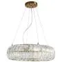 SILJOY Luxury Round Crystal Chandelier Gold Circular Ring Pendant Ceiling Light Fixture for Dining Room Living Room Bedroom 8 Light SILJOY Luxury Round Crystal Chandelier Gold Circular Ring Pendant Ceiling Light Fixture for Dining Room Living Room Bedroom 8 Light