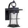 EERU Waterproof Outdoor Wall Sconce Light fixtures, Exterior Wall Lantern Outside Lamps Black Metal with Clear Bubble Glass, Perfect for Exterior Porch Patio House