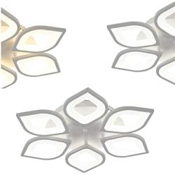 Modern Ceiling Light Acrylic Chandelier LED Ceiling Lamp Flower Shape for Living Room Dining Room Bedroom 85-265V & Remote Control (72W - Adjustable)