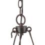 LALUZ Dining Room Chandelier, Rustic Hanging Light Fixture, French Country Style for Bedroom, Kitchen Island with Adjustable Chain, 6 Source, 28.3″ W x 26.4″ H