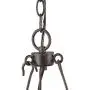 LALUZ Dining Room Chandelier, Rustic Hanging Light Fixture, French Country Style for Bedroom, Kitchen Island with Adjustable Chain, 6 Source, 28.3″ W x 26.4″ H