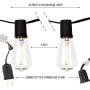 Brightech Ambience Pro Teardrop String Lights - Weatherproof LED Outdoor String Lights - Hanging Dimmable 1W LED Bulbs with Unique Teardrop Bulbs - 26 Ft Commercial Grade Patio Backyard Gazebo