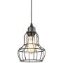 YOBO Lighting Minimalist 1-Light Oil Rubbed Bronze Hanging Pendant Light LOFT Wire Cage Guard