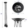 Veesee 10 Arms Industrial Ceiling Spider Lamp,Retro E26 Edison Bulb Hanging Chandelier Lights,DIY Adjustable Modern Chic Pendant Lighting for Bedroom Dinning Living Room Kitchen Coffee Shop(2m Wire)