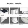 Opasolar 2000LM Solar Powered Wall Outdoor led Lights,Family Security,PIR Wireless Motion Sensor with 120 Wide Angle, IP65 Waterproof, Easy-to-Install Lights for Front Door, Garden,Yard, Garage, Deck